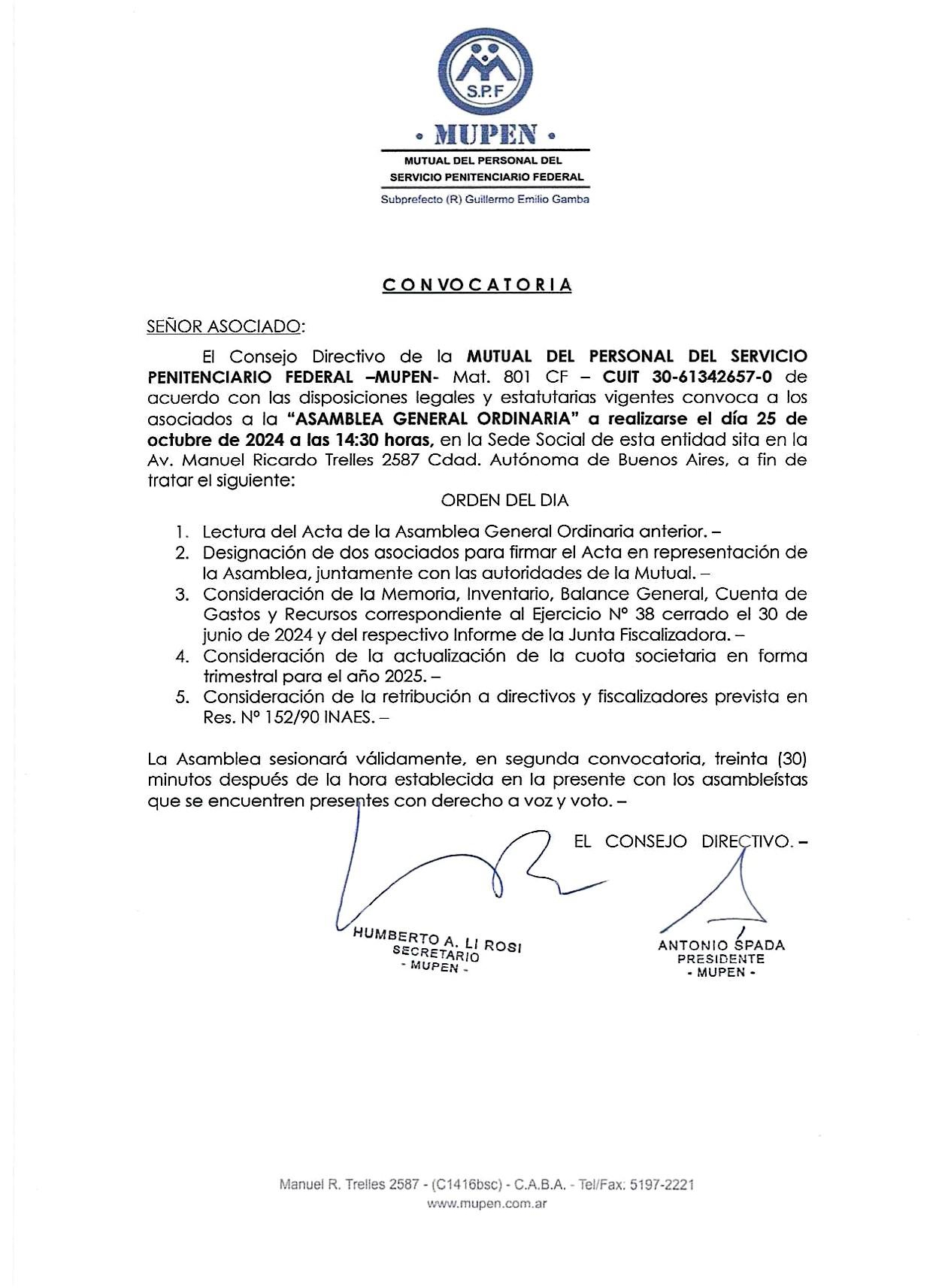 CONVOCATORIA 2024